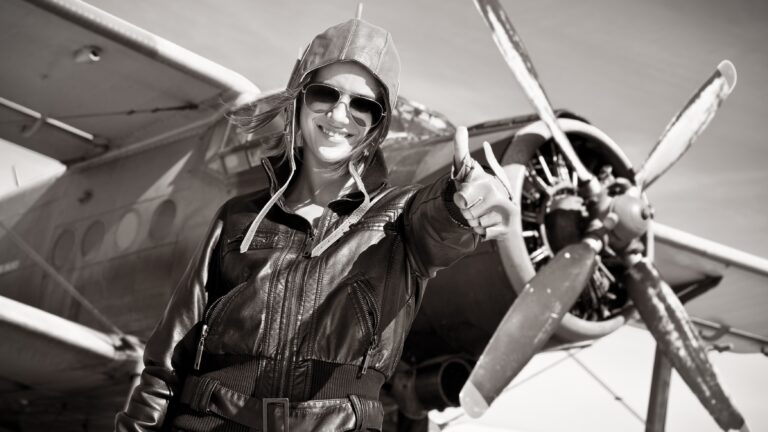 Amelia Earhart flying and investing